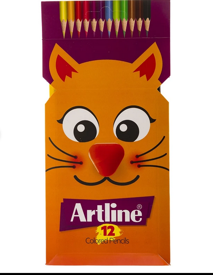 مداد رنگی آرت لاین 12 رنگ سری اول وارداتی