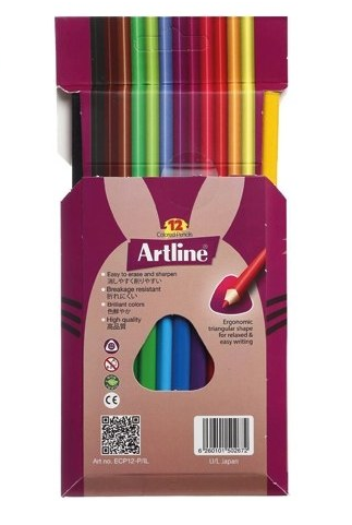 مداد رنگی آرت لاین 12 رنگ سری اول وارداتی