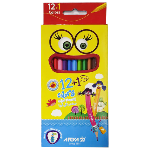 مداد رنگی 12 رنگ آریا