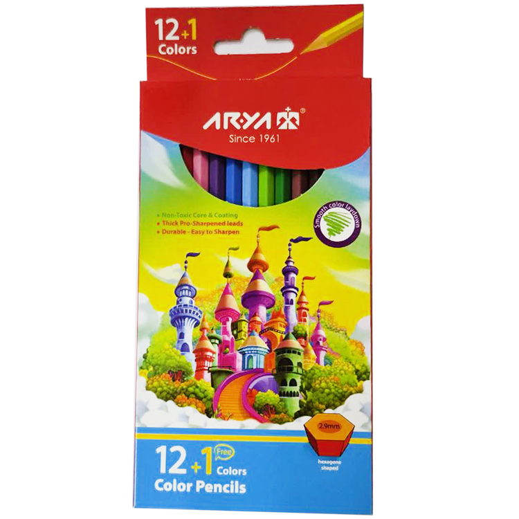 مداد رنگی 12 رنگ آریا