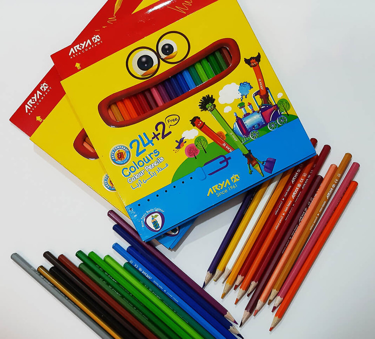مداد رنگی 24 رنگ آریا Arya