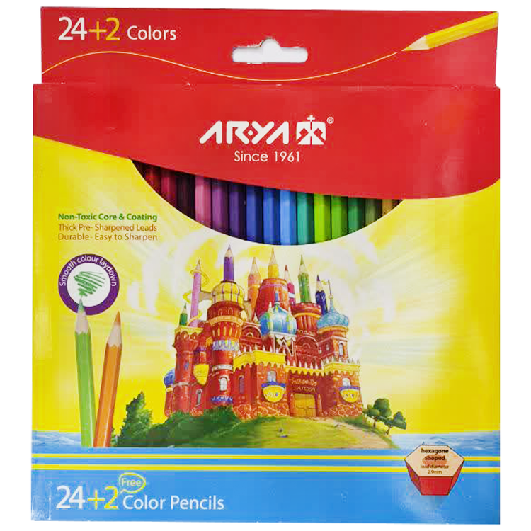 مداد رنگی 24 رنگ آریا Arya