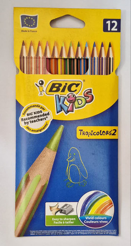 مداد رنگی 12 رنگ بیک Bic Tropicolor 2