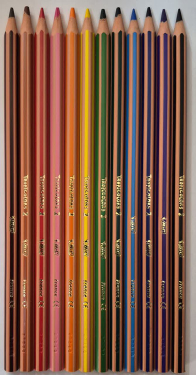 مداد رنگی 12 رنگ بیک Bic Tropicolor 2