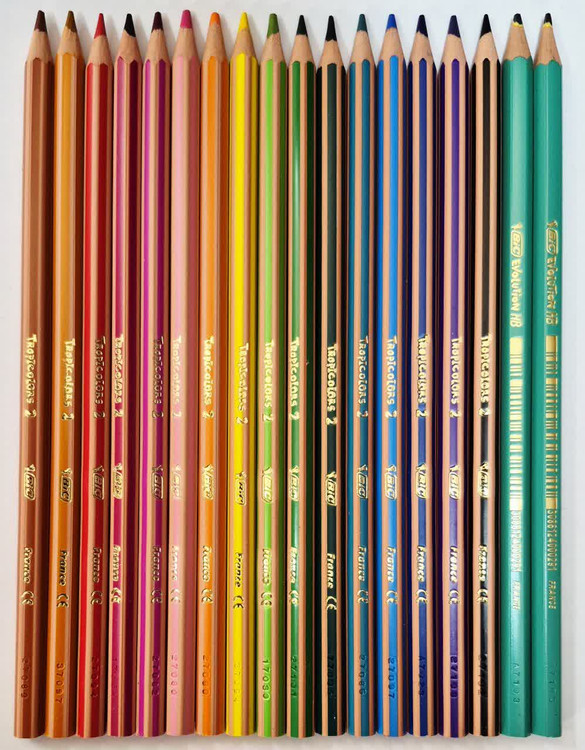 مداد رنگی 2+16 رنگ بیک Bic Evolution