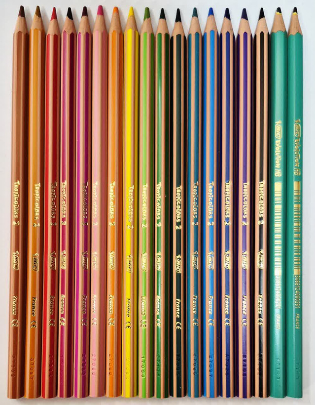مداد رنگی 2+16 رنگ بیک Bic Evolution