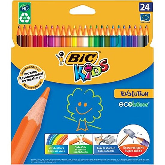مداد رنگی 24 رنگ بیک اکولوشن Bic Ecolutions