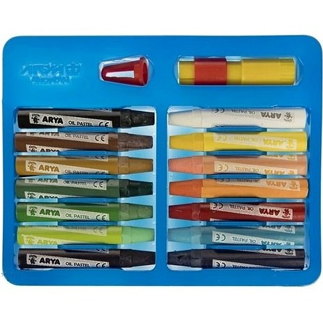 پاستل روغنی (مداد شمعی) 2+12 آریا Arya
