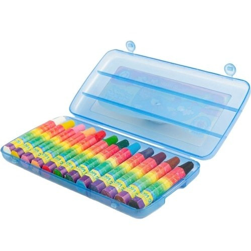 پاستل روغنی (مداد شمعی) 12 رنگ طلقی آریا Arya