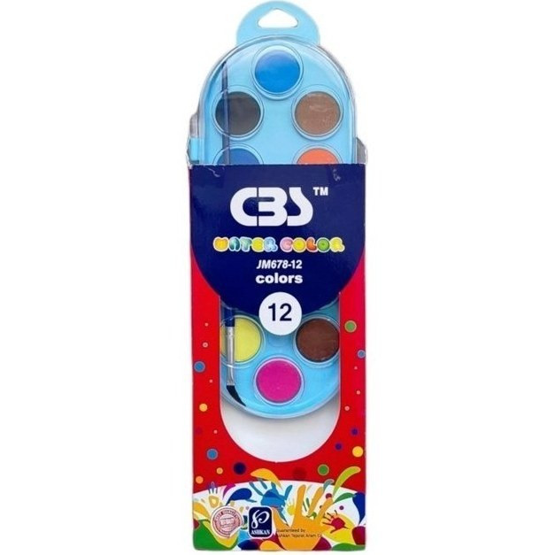 آبرنگ 12 رنگ سی بی اس CBS