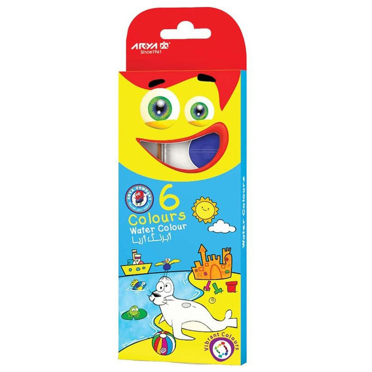 آبرنگ 6 رنگ آریا Arya
