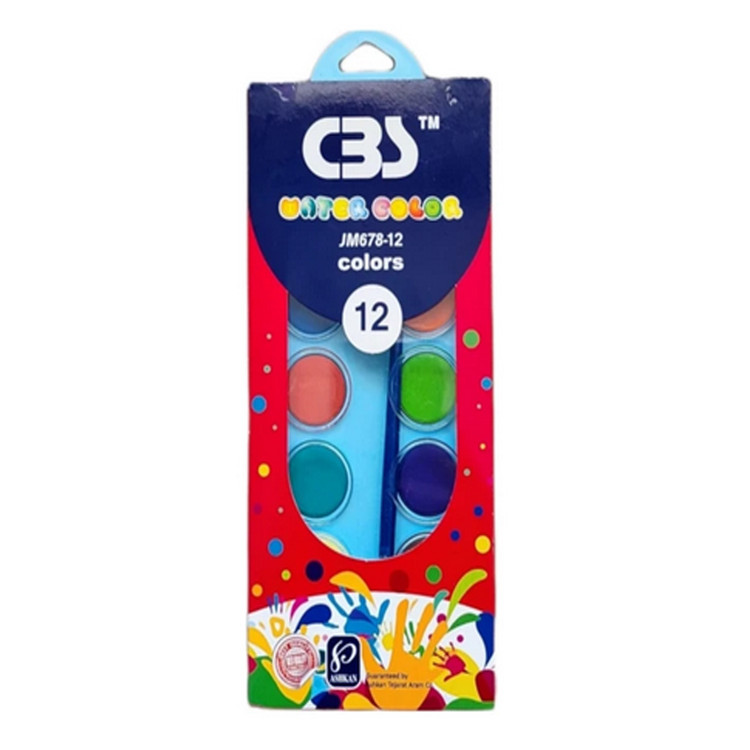 آبرنگ 12 رنگ سی بی اس CBS