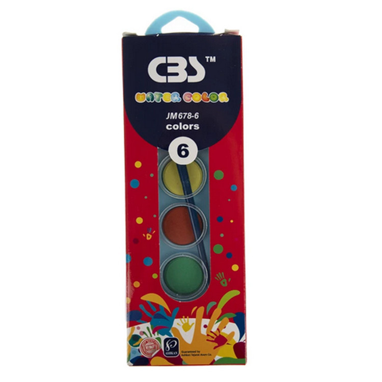 آبرنگ 6 رنگ سی بی اس CBS